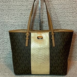 Michael Kors Center Stripe Tote